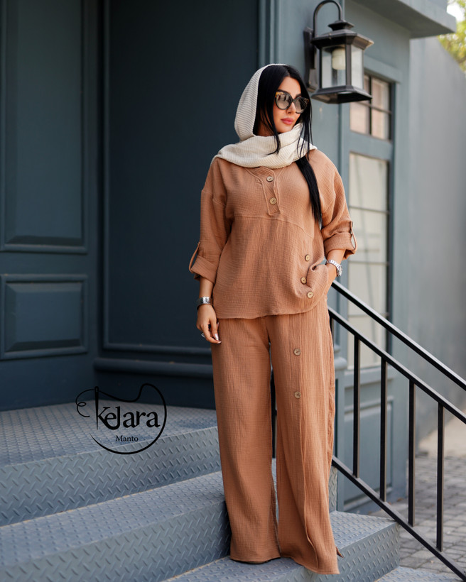 ست شومیز شلوار هارنکا کد 1038